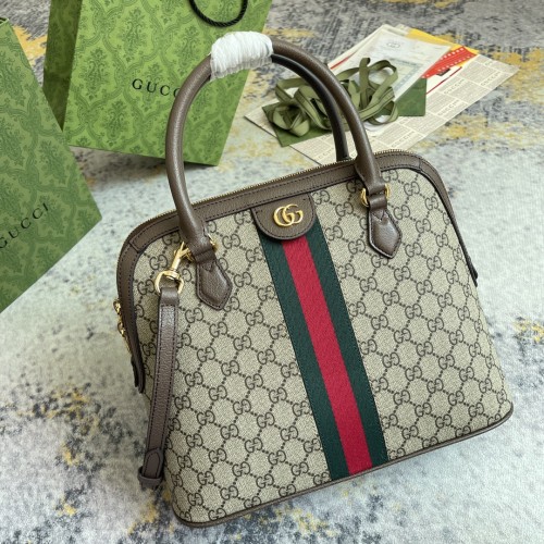 Gucci Classic Double G Striped Ribbon Shoulder Cross Bag Handbag Size: 32x26x13CM