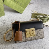 Gucci Classic Padlock Flip Shoulder Bag Chain Bag Size: 20x12.5x8CM