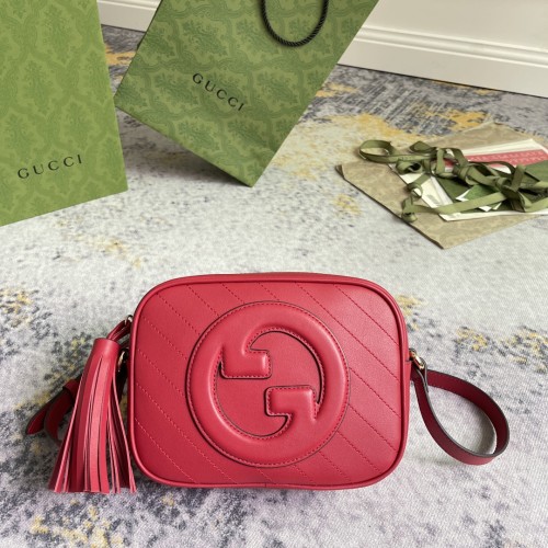 Gucci Blondie Round Double G Shoulder Diagonal Cross Handbag Size: 21x15.5x5CM