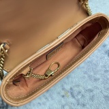 Gucci Double G Flip Slant Cross Bag Chain Bag Size: 16.5x9.5x4.5CM