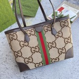 Gucci Classic Logo Striped Ribbon Tote Bag Handbag Size: 38x28x14CM