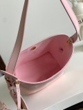 Louis Vuitton Simple Logo Embossed Lock Bucket Bag Shoulder Bag Size: 18x12x16CM