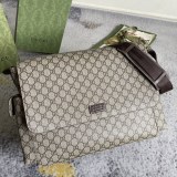 Gucci Classic Full Logo Flip Mommy Bag Single Shoulder Crossbody Bag Size: 44x28x14CM