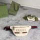 Gucci Retro Logo Printed Striped Ribbon Shoulder Cross Chest Bag Waist Bag Size: 22x13x6CM