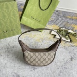 Gucci Retro Classic Logo Ribbon Underarm Bag Handbill Shoulder Bag Size: 20x15x5CM