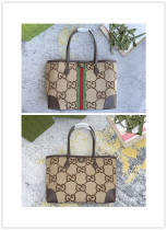 Gucci Classic Logo Striped Ribbon Tote Bag Handbag Size: 38x28x14CM Gucci Classic Logo Striped Ribbon Tote Bag Handbag Size: 38x28x14CM
