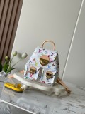Louis Vuitton Classic Logo Printed Flip Backpack Shoulder Bag Size: 24x26x7CM