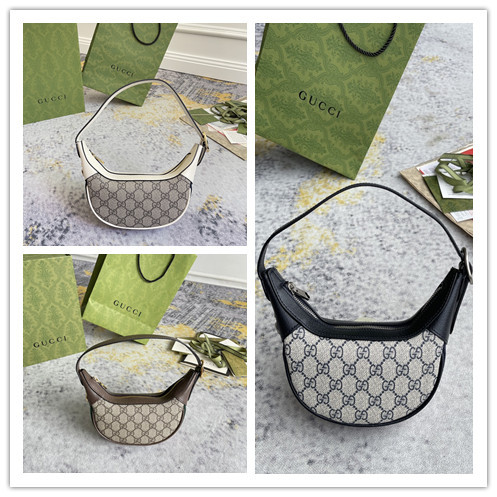 Gucci Retro Classic Logo Ribbon Underarm Bag Handbill Shoulder Bag Size: 20x15x5CM
