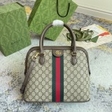 Gucci Classic Double G Striped Ribbon Shoulder Cross Bag Handbag Size: 32x26x13CM