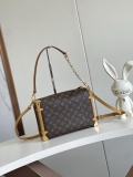 Louis Vuitton Classic Logo Lock Bag Crossbody Bag Size: 20x10x30CM