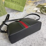 Gucci Classic Gold Label Logo Striped Ribbon Shell Bag Diagonal Shoulder Bag Size: 23x19x8CM