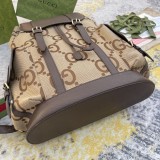 Gucci Couple Jumbo Double G Large Capacity Backpack Backpack Size: 34x42x16CM