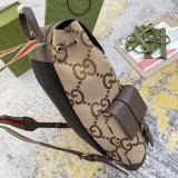 Gucci Couple Jumbo Double G Large Capacity Backpack Backpack Size: 34x42x16CM