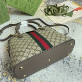Gucci Classic Double G Striped Ribbon Shoulder Cross Bag Handbag Size: 32x26x13CM