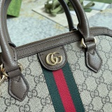 Gucci Classic Double G Striped Ribbon Shoulder Cross Bag Handbag Size: 31.5x16.5x8CM