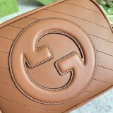 Gucci Blondie Round Double G Shoulder Diagonal Cross Handbag Size: 21x15.5x5CM