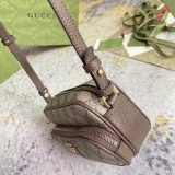 Gucci Mini Classic Logo Striped Ribbon Shoulder Bag Size: 18x11x6CM