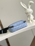 Louis Vuitton Classic Full Logo Leather Postman Bag Crossbody Bag Size: 24x16x8CM