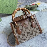 Gucci Diana Bamboo Double G Tote Bag Chain Bag Size: 20x16x10CM
