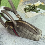 Gucci Classic Double G Striped Ribbon Shoulder Cross Bag Handbag Size: 31.5x16.5x8CM