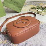 Gucci Blondie Round Double G Shoulder Diagonal Cross Handbag Size: 21x15.5x5CM