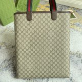 Gucci Classic Logo Canvas Splice Tote Bag Handbag