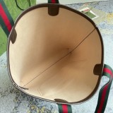 Gucci Classic Logo Canvas Splice Tote Bag Handbag