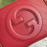 Gucci Blondie Round Double G Shoulder Diagonal Cross Handbag Size: 21x15.5x5CM