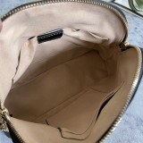 Gucci Classic Gold Label Logo Striped Ribbon Shell Bag Diagonal Shoulder Bag Size: 23x19x8CM
