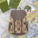 Gucci Couple Jumbo Double G Large Capacity Backpack Backpack Size: 34x42x16CM
