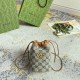 Gucci Double G Drawstring Bucket Bag Canvas Diagonal Span Bag Chain Bag Size: 14x117x13CM