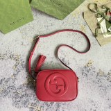 Gucci Blondie Round Double G Shoulder Diagonal Cross Handbag Size: 21x15.5x5CM