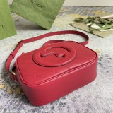 Gucci Blondie Round Double G Shoulder Diagonal Cross Handbag Size: 21x15.5x5CM