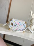 Louis Vuitton Classic Logo Printed Lock Bag Crossbody Bag Size: 23.5x16x8.5CM