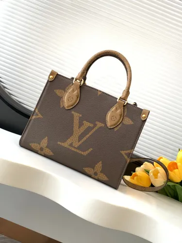 Louis Vuitton Classic Logo Printed Handbag Single Shoulder Crossbody Bag Size: 25x19x11.5CM
