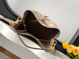 Louis Vuitton Fashion Logo Embossed Cowhide Bucket Bag Single Shoulder Crossbody Bag Size: 26x26x17.5CM