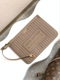 Louis Vuitton Fashion Neverfull Bandouli è re Inside Out Tote Bag Shopping Bag Size: 31x28x14CM