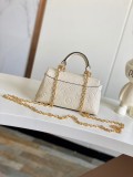 Louis Vuitton Classic Logo Printed Lock Bag Crossbody Bag Size: 12.5x6x21CM