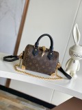 Louis Vuitton Classic Speedy Trunk Lock Handbag Chain Bag Size: 16x11x20.5CM