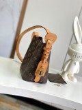 Louis Vuitton All InBB Logo Printed Lock Shoulder Handbag Bucket Bag Size: 16x18x12CM