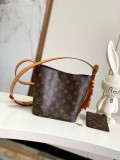 Louis Vuitton All InBB Logo Printed Lock Shoulder Handbag Bucket Bag Size: 16x18x12CM