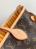 Louis Vuitton Fashion Neverfull Bandouli è re Inside Out Tote Bag Shopping Bag Size: 28x14x31CM