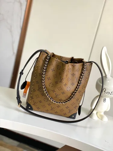 Louis Vuitton Trunk Drawstring Bucket Bag Handbag Crossbody Bag Size: 23x9x23CM