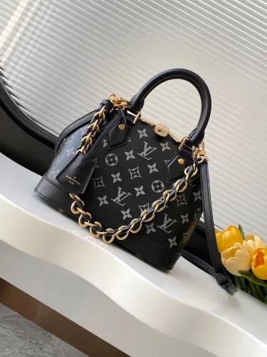 Louis Vuitton Alma BB Cowhide Shell Bag Shoulder Diagonal Cross Handbag Size: 23.5x17.5x11.5CM