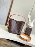 Louis Vuitton All InBB Logo Printed Lock Shoulder Handbag Bucket Bag Size: 16x18x12CM