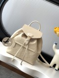 Louis Vuitton Classic Logo Embossed Drawstring Backpack Shoulder Bag Size: 27.5x33x14CM