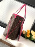 Louis Vuitton Fashion Neverfull Bandouli è re Inside Out Tote Bag Shopping Bag Size: 31x28x14CM