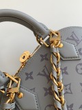 Louis Vuitton Alma BB Lock Shell Bag Single Shoulder Crossbody Bag Size: 23.5x17.5x11.5CM