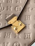 Louis Vuitton Pochette Metis Logo Embossed Lock Postman Bag Single Shoulder Crossbody Bag Size: 25x19x7CM