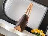 Louis Vuitton Classic Logo Printed Adjustable Shoulder Strap Tote Bag Shopping Bag